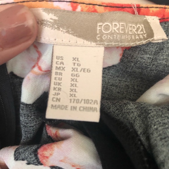 2x HP! FOREVER 21 FLORAL LACE UP MAXI DRESS - Picture 8 of 8